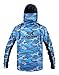 KOOFIN GEAR Performance Hooded Fishing Shirt Long Sleeve Hoodie Sun Protection ;Blue;Large