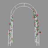 eLeGreen Metal Garden Arch Assemble Freely Garden Arbor Trellis Climbing Plants Support Rose Arch Ou