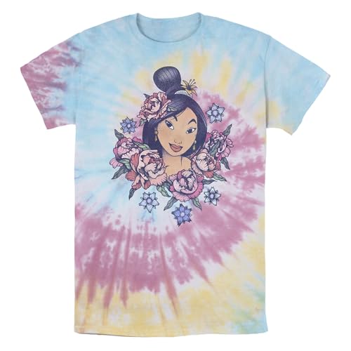 T-shirt Mulan Disney homme motif floral honorant l'esprit de courage