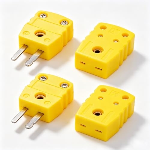 Connecteurs thermocouple de type K Twidec lot de 2 paires de fiches