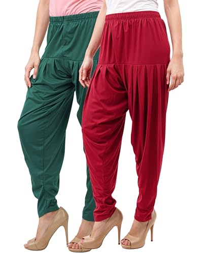 Image of Buy That Trendz Patiala Salwar for Women Relaxed Fit Viscose Patiyala Salwar Harem Bottom Pants