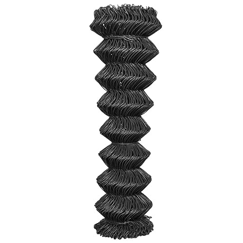 vidaXL Maschendrahtzaun Maschendraht Gartenzaun Drahtzaun 15 x 1,5 m Stahl Grau