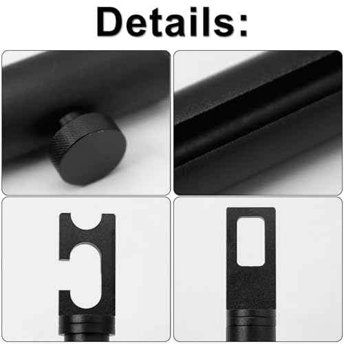 Einstellbarer Heckklappenaufsteller, Türstützstange aus Hochwertiger Aluminiumlegierung, Leichte, Sichere Stützstange für Auto, Wohnmobil, Tailgate Für Optimale Belüftung, Autopflege (Schwarz)