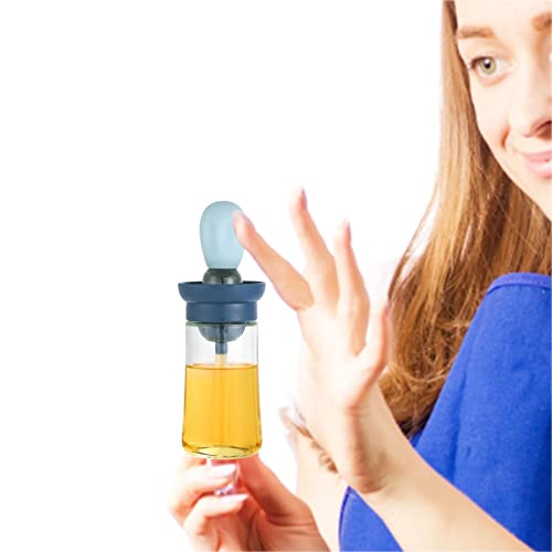 Pincel e Dispensador de Azeite | 2 em 1 garrafa dispensadora de azeite de vidro,Frasco dispensador d
