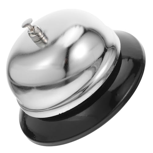 Veemoon Loud Ringing Metal Service Bell Zinc Alloy Table Bell with Operation for Office Restaurant Classroom Home Use Clear Sound Attention Caller