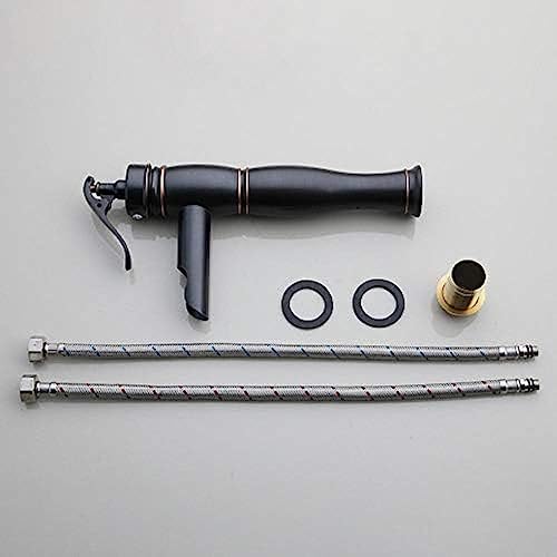 Mitigeur de lavabo bambou noir à commande unique pour économie d'eau - 4