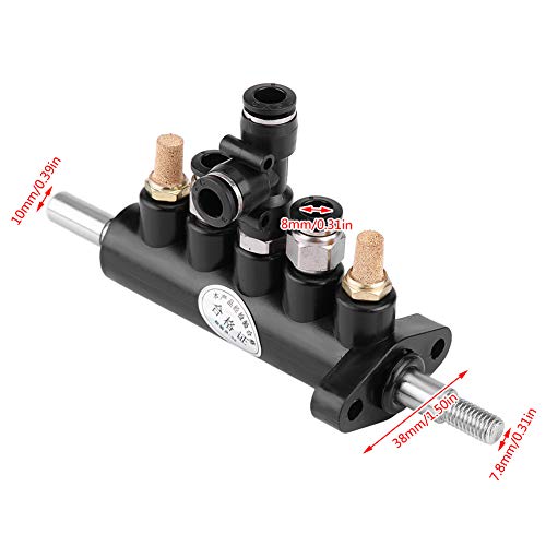 Image of Control Valve Foot Pedal for Tire Changer Machines Duty Steel Construction with Mufflers 8mm Pipe Diameter Compatible with Type A(4)