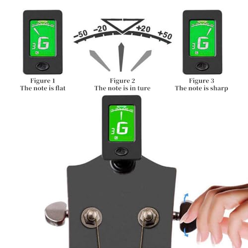 Lot de 8 accordeurs guitare à clipser pour guitare, ukulélé, violon, basse chromatique - Les Beatles, Paul McCartney, John Lennon, RIngo Starr, George Harrison Lot de 8 accordeurs guitare à clipser pour guitare, ukulélé, violon, basse chromatique – Image 5