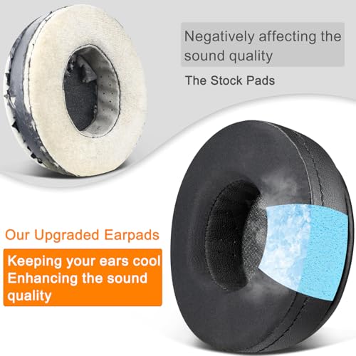 Image of SOULWIT Cooling Earpads for Skullcandy Hesh /Hesh2 Headphones - Black | Not Fit Hesh 3 /Hesh ANC /Hesh Evo Headphones