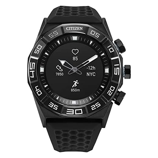 Citizen CZ Smart Gen 1 Hybrid smartwatch 44mm, Continuous Heart Rate Tracking, Fitness Activity, Golf App, Displays Notifications and Messages, Bluetooth Connection, 15 Day Battery Life