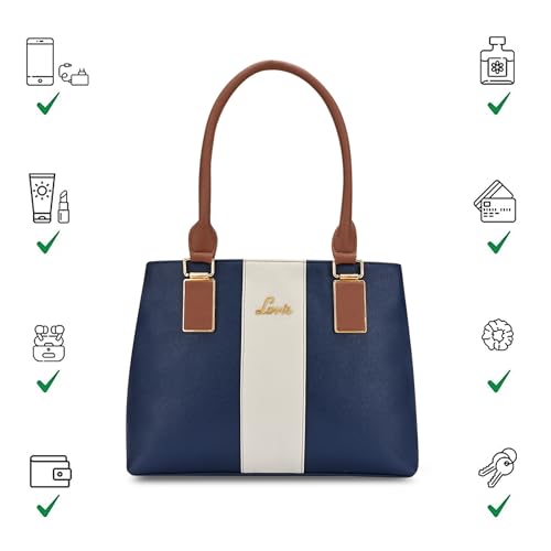 Image of Lavie Women's Kassy Colourblock 2C Satchel Handbag for Women | Satchel Bag for Work | Ladies purse | Stylish Shoulder Bag | Gift For Women