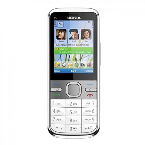 Nokia C5-00 Handy (5,6 cm (2,2 Zoll) Display, 5 Megapixel Kamera, HSDPA, A-GPS) weiß