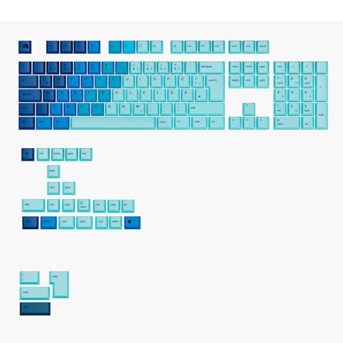 Keycaps PBT mecánicas QWERTZ DE perfil Cherry para un sonido de tecleo profundo en tu setup