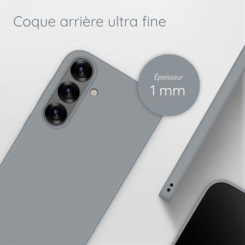 Coque Samsung S25 Plus ultra fine rigide antichoc taupe mat moex - 4