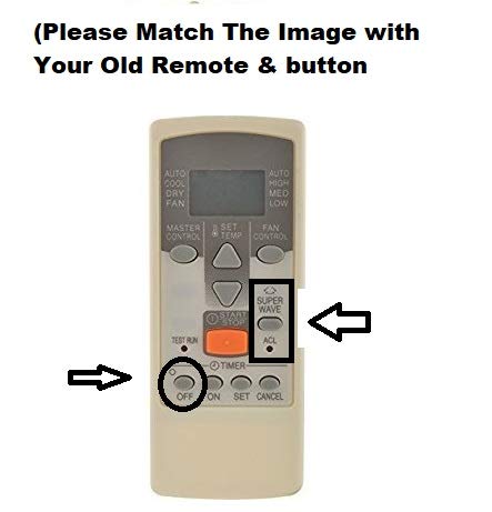 Image of AR -JE11 Air Conditioner Remote for O General Window AC 46 (Exactly Same Remote Will Only Work)