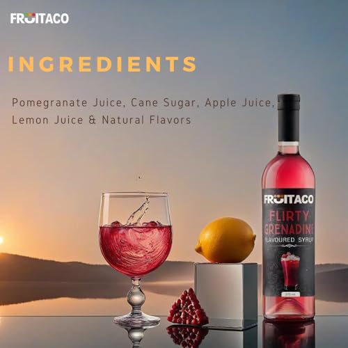 Image of Fruitaco Grenadine Syrup For Mocktails, Cocktails, Liquid, 375Ml