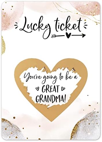 Jolicoon Pregnancy announcement scratch card - We're having a baby with envelope - Baby announcement baby