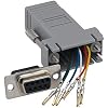 موصل الكابل DB9 إلى محول RJ المعياري F/RJ-12