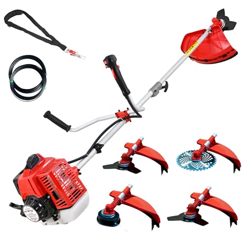 Desbrozadora Gasolina 4 en 1 65cc y 4 9cv con Motor Trimmer y cortadora de Hierba para jardinería Incluye