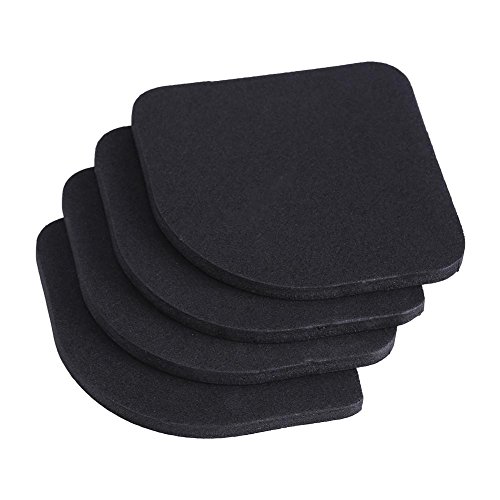 Yosoo 4Pcs Anti-Vibration Pads Universal Rubber Silent Feet Pads for Washing Machine Refrigerator Home Appliance