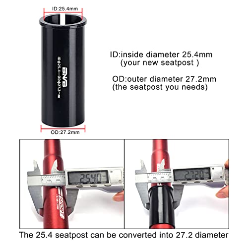 Bnvb Alloy Bike Seatpost Shim, 100Mm Length Aluminum Bicycle Reducing Sleeve Seat Post Tube Adapter, Diameter Switch 27.2 To 30.9Mm #TOP4