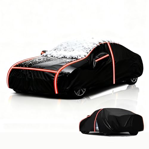 Waterproof Car Cover for Renault Clio2 Outdoor Heavy Duty Full Exterior Covers Car Snow Cover with Door Zipper Rain Snow UV Protection