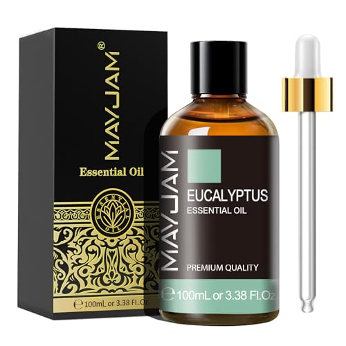 MAYJAM Eukalyptus Ätherisches Öl 100ML, Eukalyptusöl für Diffusor, Luftbefeuchter, DIY, Home，Wardrobes