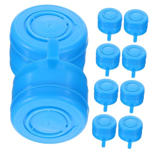 Cabilock 10piezas Tapas Garrafa Agua Reutilizables Tapa Botella Agua Antisalpicaduras Recambio Duradera y Ajustada para Jarras y Envases Sello Seguro y Práctico Contenedor Plástico