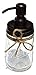 The Southern Jarring Co. Stainless Steel Mason Jar Soap Dispenser with Oil-Rubbed Bronze Finish - Modern Farmhouse Liquid Soap Pump for Kitchen or Bathroom