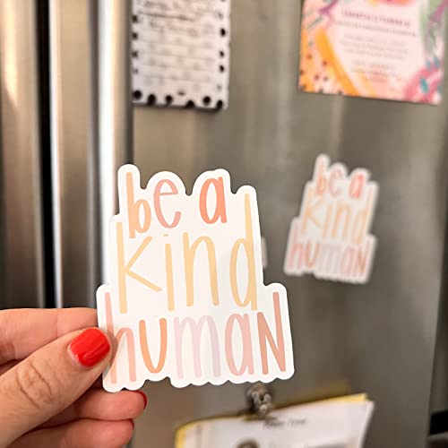 Cute Magnets For A Fridge, Car, Locker Etc | Be A Kind Human Refrigerator Magnet | Inspirational Quotes | Be Nice. #TOP1