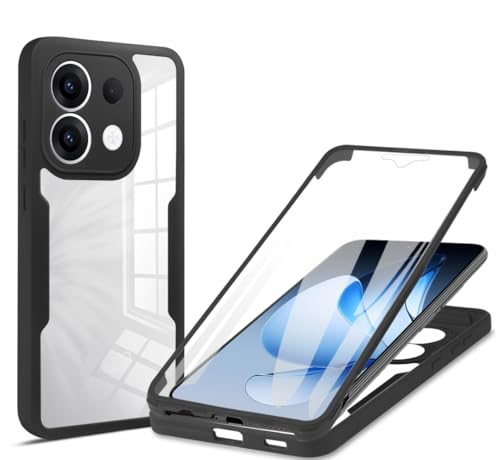 Coque Oppo Reno13 5G noire intégrale avec protection d'écran
