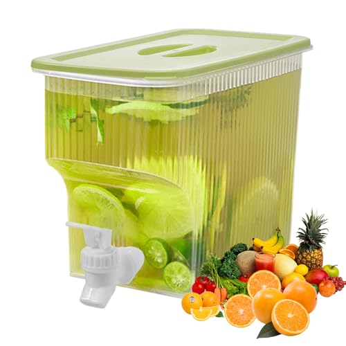 Manhegari Dispensador de Bebidas para Fiestas | Dispensador de Bebidas con Tarro Transparente | Gran Capacidad 3,9L Transparente Portátil para Cócteles Hielo Limonada Servicio Exterior Hogar