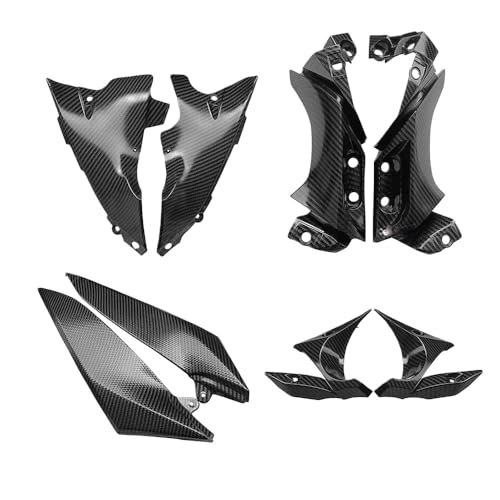 Carénages latéraux moto YZF R1 protection plastique effet carbone