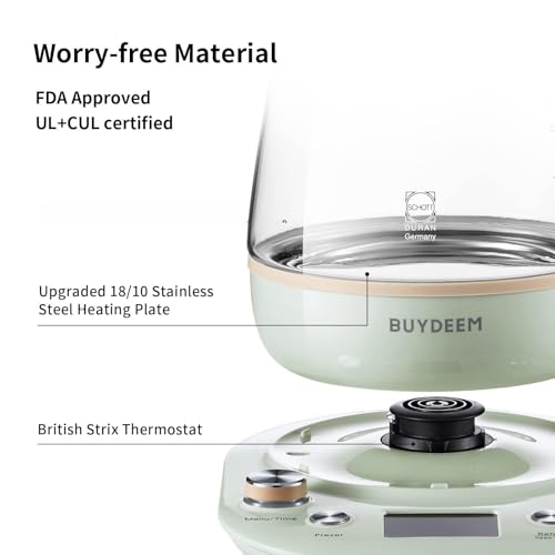 Tetera eléctrica BUYDEEM Health Pot K2763 Lite 1.5L Verde miniatura 6