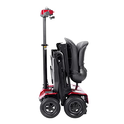 Rubicon FX70 One Click Fold and Unfold Automatic Foldable Electric Mobility Scooter for Adults with Longest Range, Heavy-Duty, 4 Wheel Scooter with Lithium Battery. (Model13)