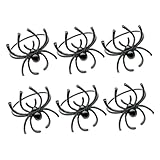 Porte-serviette araignée : le rond de serviette araignée d'halloween est fabriqué en de . ils ont une atmosphère très festive et sont un bon choix pour la décoration de table d'halloween, ce qui sera un plaisir exquis pour vos amis.