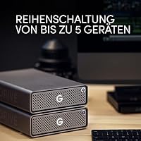 SanDisk® PROFESSIONAL G-DRIVE™ PRO 4 TB Desktop Festplatte Enterprise Klasse, externe Festplatte mit Thunderbolt 3 (20 Gbit/s), USB-C (5 Gbit/s) USB 3.2 Gen 1 – Ansicht 4