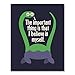 Nessie Motivational Poster - Cute Loch Ness Monster Wall Art - Unframed 8 X 10 Print by Fuzzy Ink