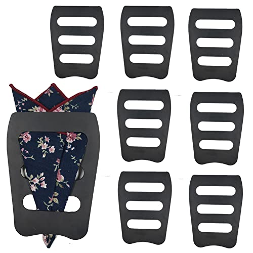 Pocket Squares Holder, Accessories for Men Square Scarf, Suits, Tuxedos,Vests and Dinner Jackets (8...