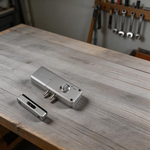 Serrure de porte invisible compatible TTlock entrée sans clé pour porte bois - 8