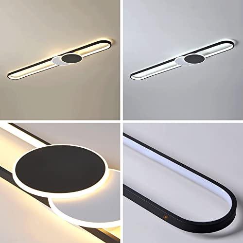 Aplique de pared LED de 47W y tira larga de 39.4" para decoración moderna de dormitorios 6