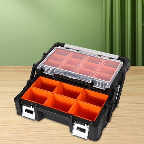 Coffret de rangement rigide antichoc avec boîte à outils étanche - 8