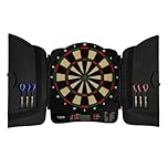 KOTO - Jeu de Flechette Electronique Classique Soft, Cible Flechette Electronique, (39x1.5x43.3 cm), 6 Fléchettes Pointe Plastique, 32 Jeux, 590 Variantes, pour Enfants et Adultes