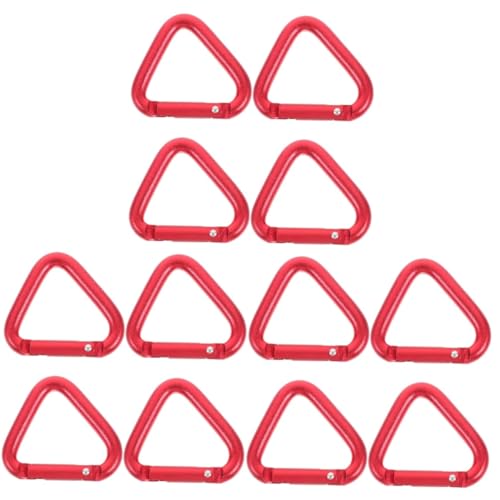 12 Pezzi Alpinismo Fibbia A Triangolo Moschettone Resistente Fibbie Appese Moschettoni Arrampicata Pratico In