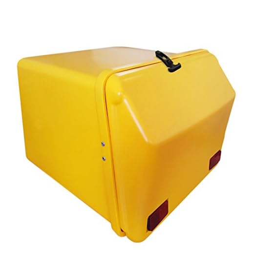 Portaequipajes Moto Baúl Reparto Amarillo/Amarillo con Reflectantes homologados