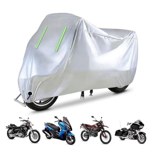 【Design di sicurezza】Telo Coprimoto Per BMW K 1300 GT 2009-2013. Il foro della serratura presenta un design antifurto, che consente di bloccare la motocicletta quando non viene utilizzata.