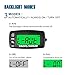 Runleader Digital Maintenance Tach/Hour Meter,Battery Replacement for Small Gas Engine,Used on Riding Lawn Tractor Generator Compressor Chainsaws Outboard Motor Pressure Washers