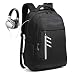 Produktbild HFY Laptop Rucksack 15,6 Zoll für Männer Wasserdicht Multifunktionsrucksack Diebstahlsicherung Tagesrucksack mit USB-Ladeanschluss für Business Casual Schule Reisen Arbeit Camping. (Schwarz)