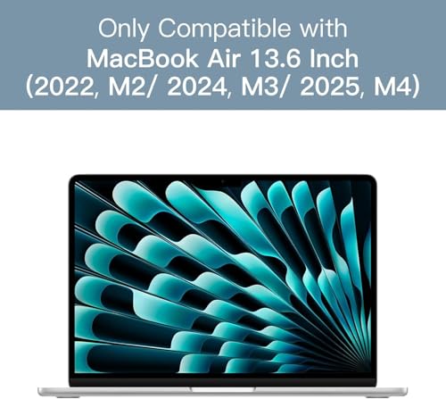 Image of OJOS 2-Pack Screen Protector for MacBook Air 13.6 inch (2025 2024 2023 2022) with (M4 M3 M2) Chip A3240 A3113 A2681 & Touch ID, Anti-Glare PET Film, Anti-Fingerprint (Matte, 2 Pcs)