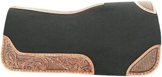 Western horse Felt Sottosella/sottosella sagomato in feltro di lana di alta qualità nelle misure 81,28 x 81,28 cm e 76,2 x 76,2 cm A07 (76,2 x 76,2 cm)